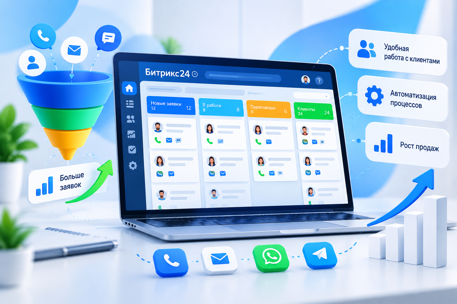 CRM для интернет-магазина: связка заказов, клиентов, повторных продаж
