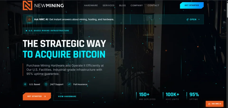 Разработка сайта для New Mining